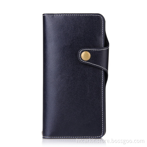 Triangle button leather grain wallet phone case for samsung galaxy note7